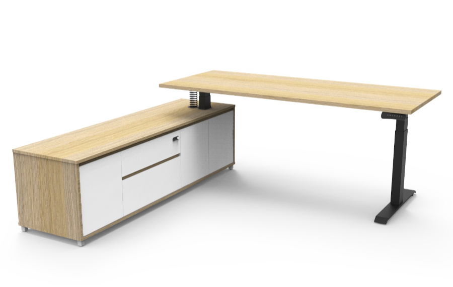 Boost+ Executive Desk 187 - Left Hand Side Configuration